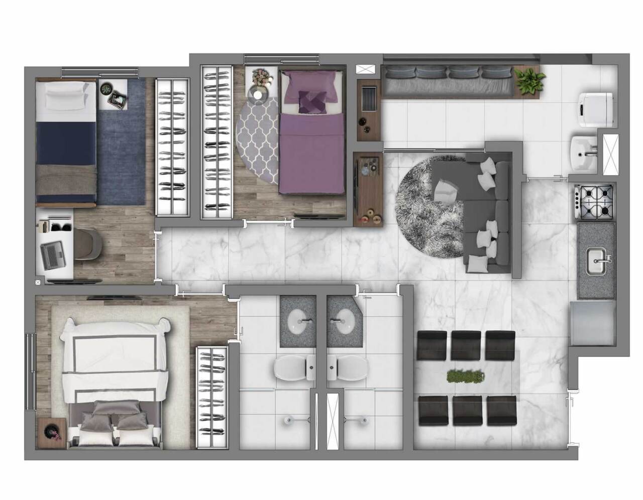 Imagem Apartamento com 2 Quartos à Venda, 39 m² em Jardim Santo Antoninho - São Paulo Imagem Apartamento com 2 Quartos à Venda, 39 m² em Jardim Santo Antoninho - São Paulo