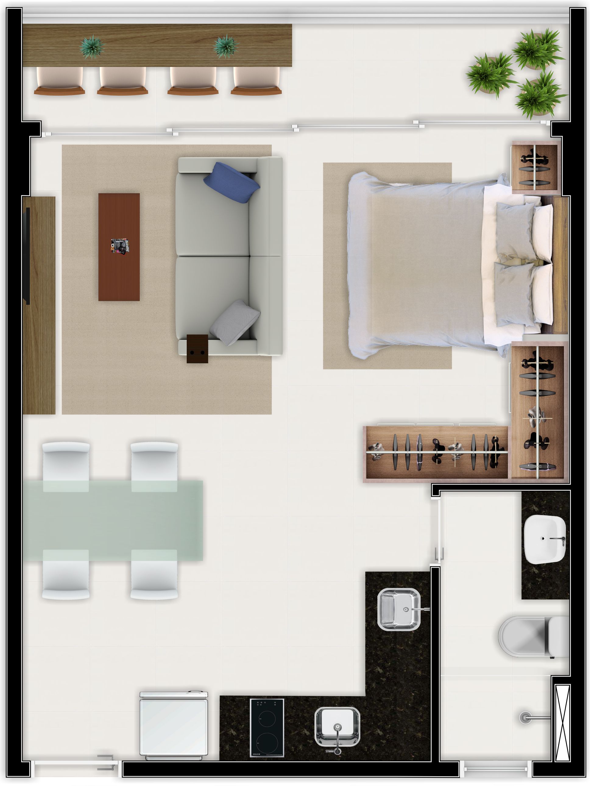 Imagem Apartamento com 1 Quarto à Venda, 37 m² em Aldeota - Fortaleza Imagem Apartamento com 1 Quarto à Venda, 37 m² em Aldeota - Fortaleza