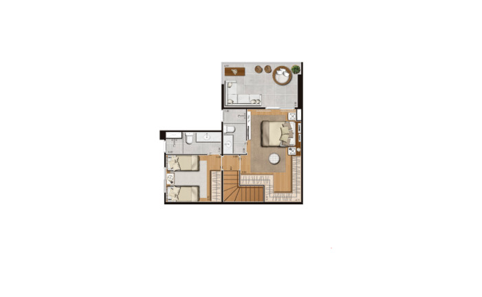 Imagem Apartamento com 1 Quarto à Venda, 48 m² em José Menino - Santos