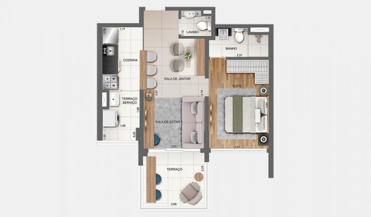 Imagem Apartamento com 1 Quarto à Venda, 51 m² em Indianópolis - São Paulo