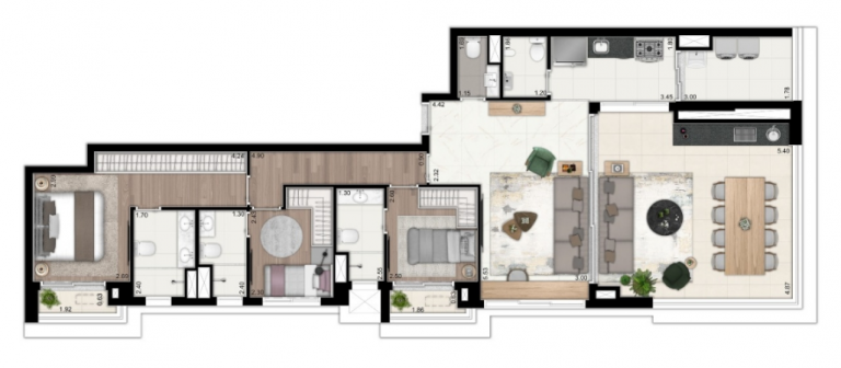 Imagem Apartamento com 3 Quartos à Venda, 131 m² em Santo Amaro - São Paulo