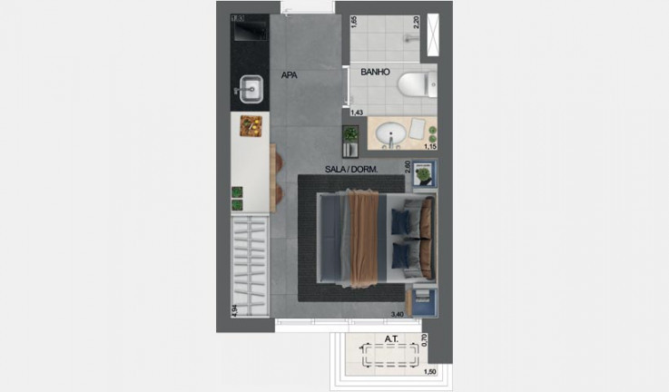 Imagem Apartamento à Venda, 21 m² em Paraíso - São Paulo Imagem Apartamento à Venda, 21 m² em Paraíso - São Paulo
