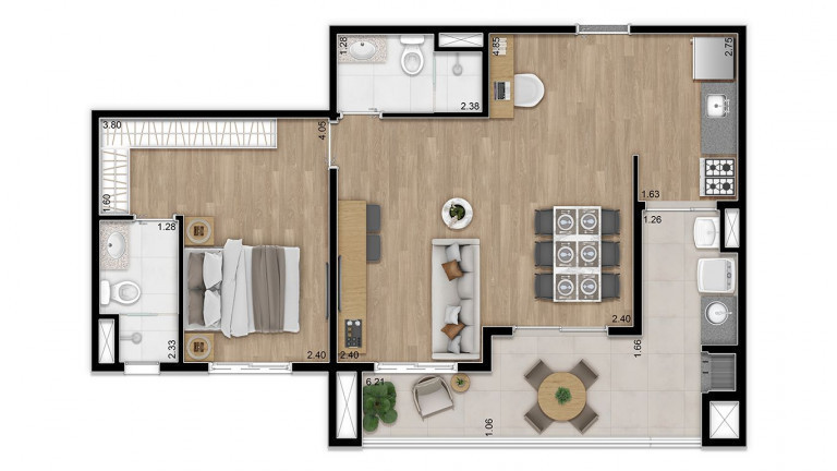 Imagem Apartamento com 2 Quartos à Venda, 62 m²em Vila Ipojuca - São Paulo