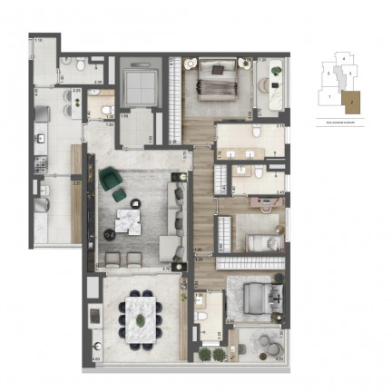 Imagem Apartamento com 2 Quartos à Venda, 110 m² em Jardim das Acácias - São Paulo Imagem Apartamento com 2 Quartos à Venda, 110 m² em Jardim das Acácias - São Paulo