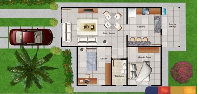 Imagem Casa com 2 Quartos à Venda, 45 m² em São Francisco II - Senador Canedo Imagem Casa com 2 Quartos à Venda, 45 m² em São Francisco II - Senador Canedo