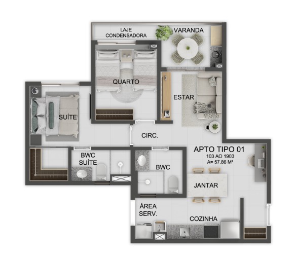 Imagem Apartamento com 2 Quartos à Venda, 55 m² em Santo Amaro - Recife