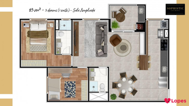 Imagem Apartamento com 3 Quartos à Venda, 83 m² em Casa Branca - Santo André Imagem Apartamento com 3 Quartos à Venda, 83 m² em Casa Branca - Santo André