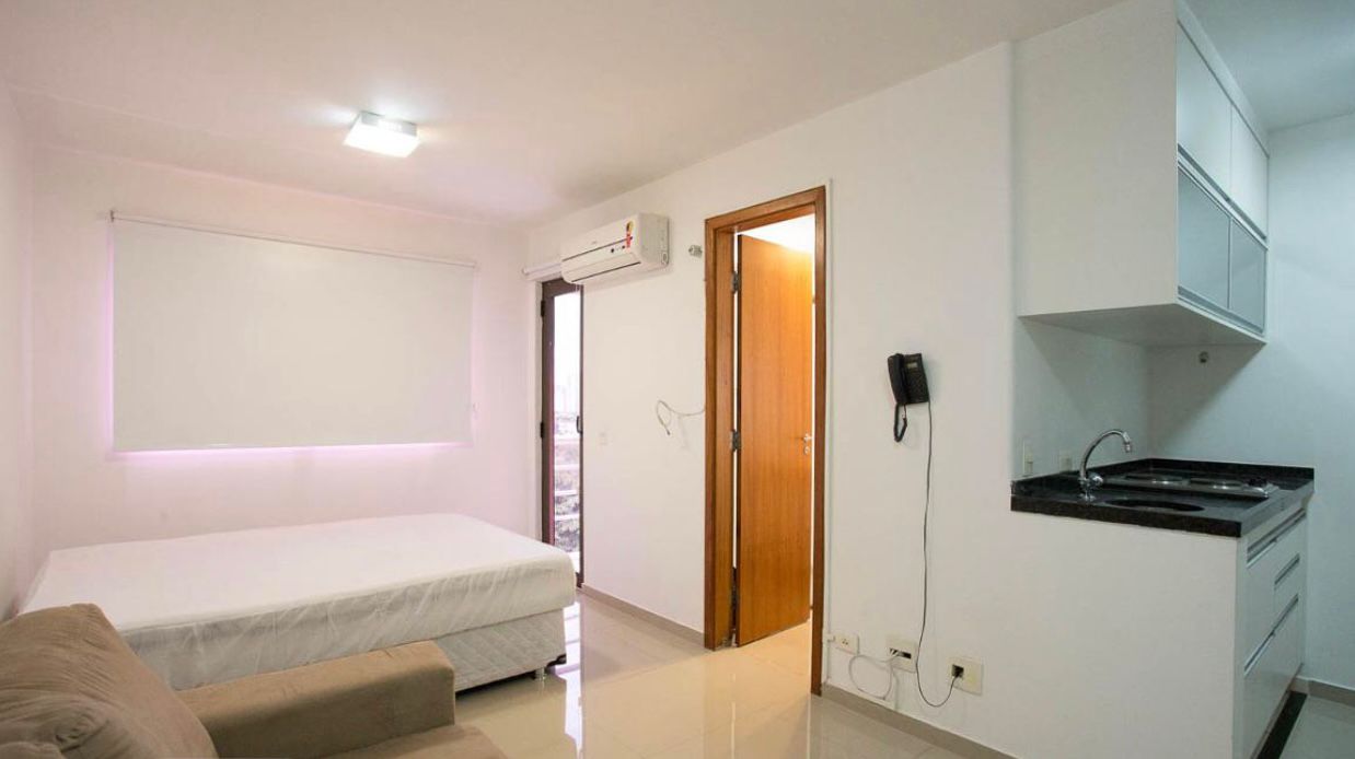 Imagem Apartamento com 1 Quarto para Alugar, 30 m² em Campo Belo - São Paulo