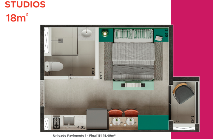 Imagem Apartamento à Venda, 18 m²em Jabaquara - São Paulo Imagem Apartamento à Venda, 18 m²em Jabaquara - São Paulo