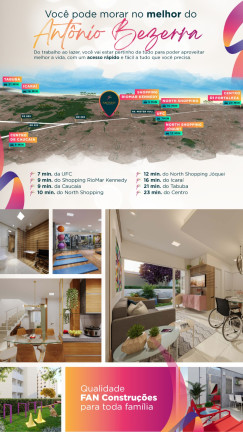 Imagem Apartamento com 2 Quartos à Venda, 50 m² em Antônio Bezerra - Fortaleza