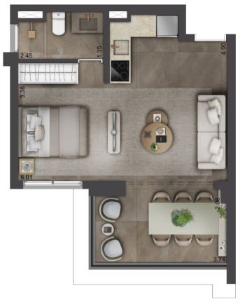 Imagem Studio à Venda, 26 m²em Planalto Paulista - São Paulo