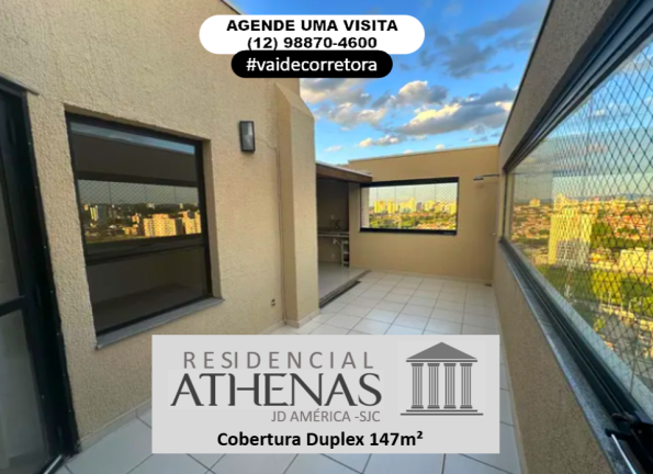 Imagem Cobertura com 3 Quartos à Venda, 147 m²em Jardim América - São José dos Campos