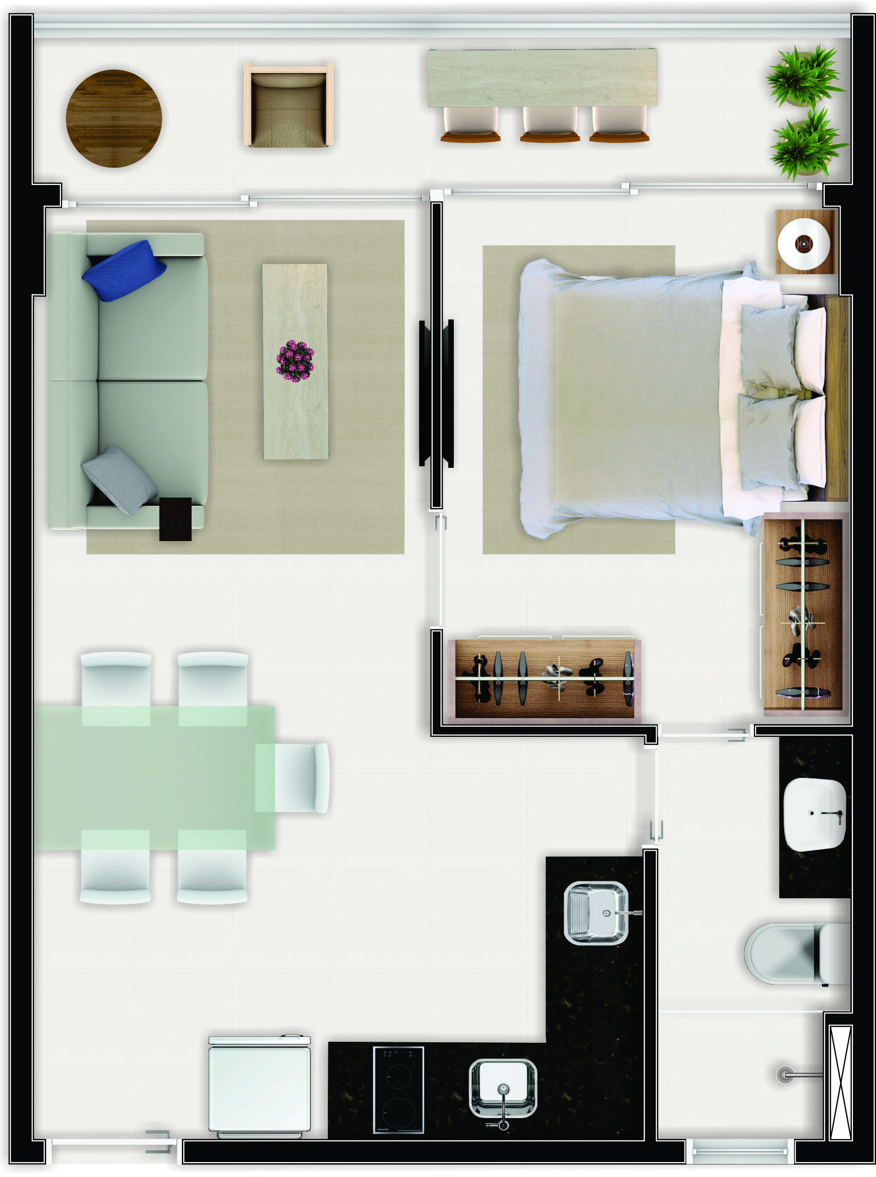 Imagem Apartamento com 1 Quarto à Venda, 37 m² em Aldeota - Fortaleza Imagem Apartamento com 1 Quarto à Venda, 37 m² em Aldeota - Fortaleza