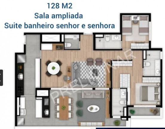 Imagem Apartamento com 3 Quartos à Venda, 130 m² em Vila Mariana - São Paulo