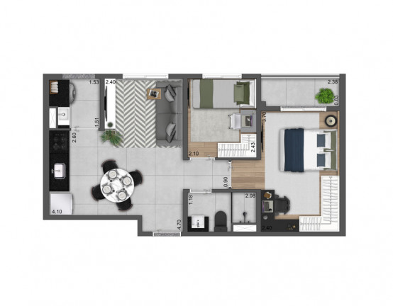 Imagem Apartamento com 2 Quartos à Venda, 44 m² em Vila Brasilândia - São Paulo Imagem Apartamento com 2 Quartos à Venda, 44 m² em Vila Brasilândia - São Paulo
