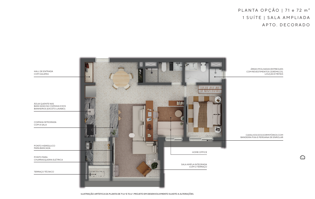 Imagem Apartamento com 1 Quarto à Venda, 71 m² em Higienópolis - São Paulo
