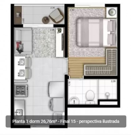 Imagem Apartamento com 1 Quarto à Venda, 26 m² em Jardim Da Glória - São Paulo