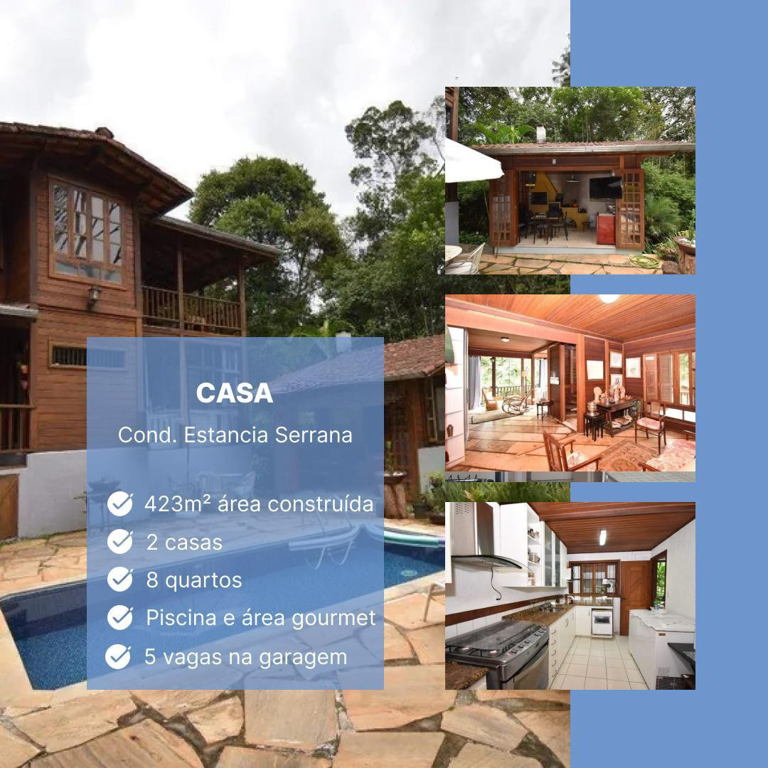 Casa com 8 Quartos à Venda, 423 m² em Estância Serrana - Nova Lima