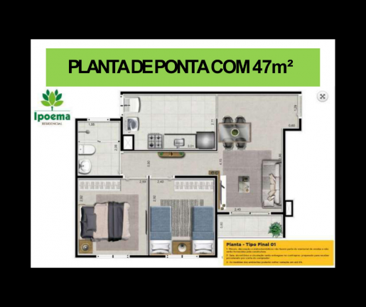 Imagem Apartamento com 2 Quartos à Venda, 47 m²em Vila Nova Parada - São Paulo