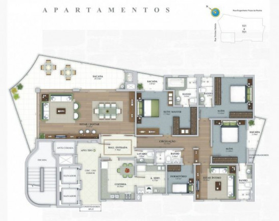 Imagem Apartamento com 4 Quartos à Venda, 209 m²em Centro - Criciúma Imagem Apartamento com 4 Quartos à Venda, 209 m²em Centro - Criciúma