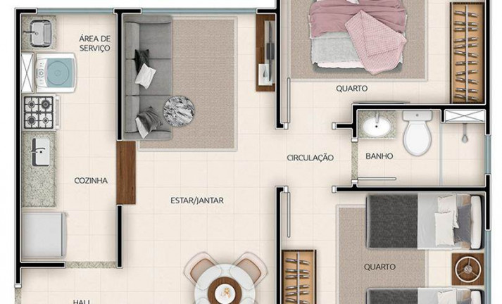 Imagem Apartamento com 2 Quartos à Venda, 46 m² em água Santa - Rio De Janeiro