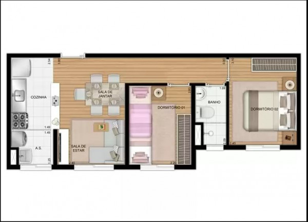 Imagem Apartamento com 2 Quartos à Venda, 32 m² em Jardim Celeste - São Paulo