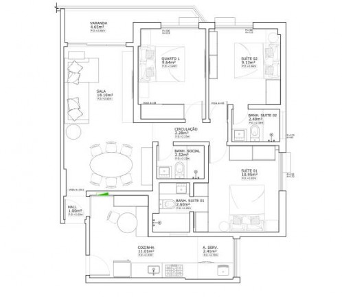 Imagem Apartamento com 3 Quartos à Venda, 85 m² em Tijuca - Rio De Janeiro