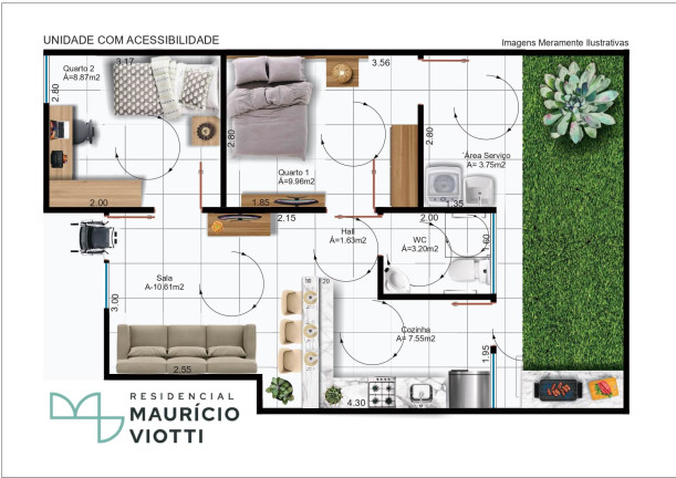 Imagem Apartamento com 2 Quartos à Venda, 101 m² em Chácaras Santa Maria - Valparaíso de Goiás