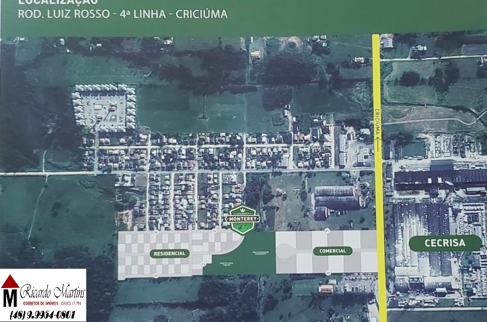 Imagem Terreno à Venda, 360 m² em Quarta Linha - Criciúma Imagem Terreno à Venda, 360 m² em Quarta Linha - Criciúma