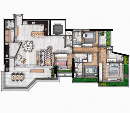Imagem Apartamento com 3 Quartos à Venda, 163 m²em Jardim das Acácias - São Paulo
