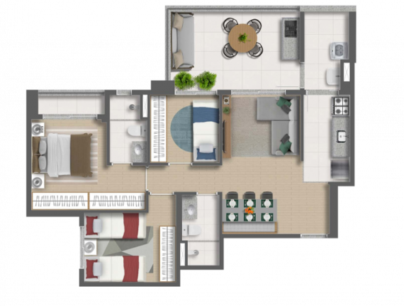 Imagem Apartamento com 2 Quartos à Venda, 57 m² em Vila Mascote - São Paulo Imagem Apartamento com 2 Quartos à Venda, 57 m² em Vila Mascote - São Paulo