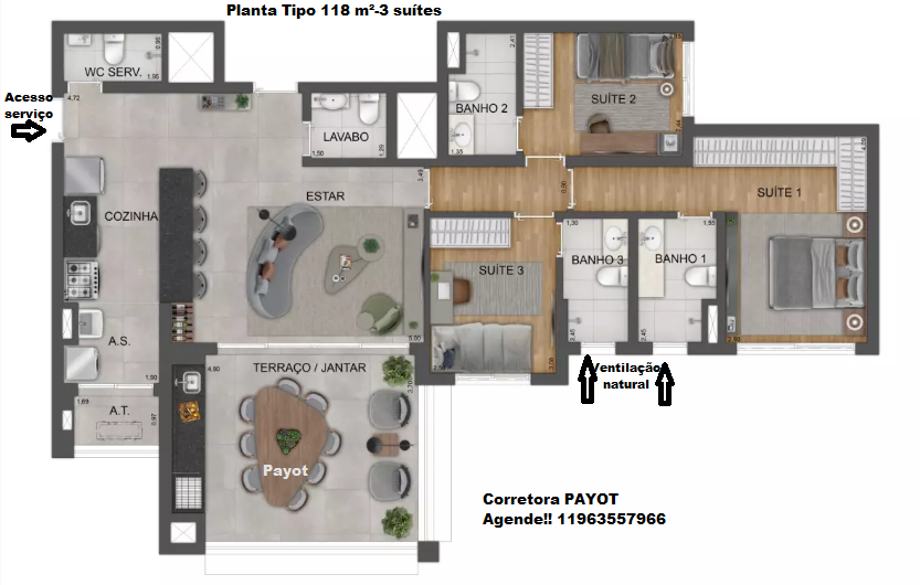 Imagem Apartamento com 4 Quartos à Venda, 135 m² em Mooca - São Paulo