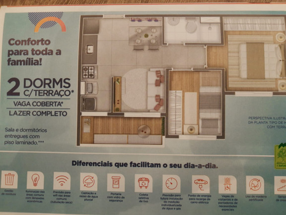 Apartamento com 2 Quartos à Venda, 37 m² em Imirim - São Paulo