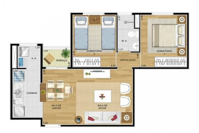 Imagem Apartamento com 2 Quartos à Venda, 50 m² em Parque São Lourenço - São Paulo