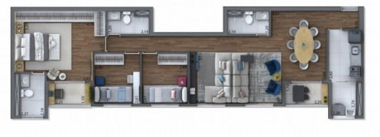 Imagem Apartamento com 3 Quartos à Venda, 58 m² em Campininha - São Paulo