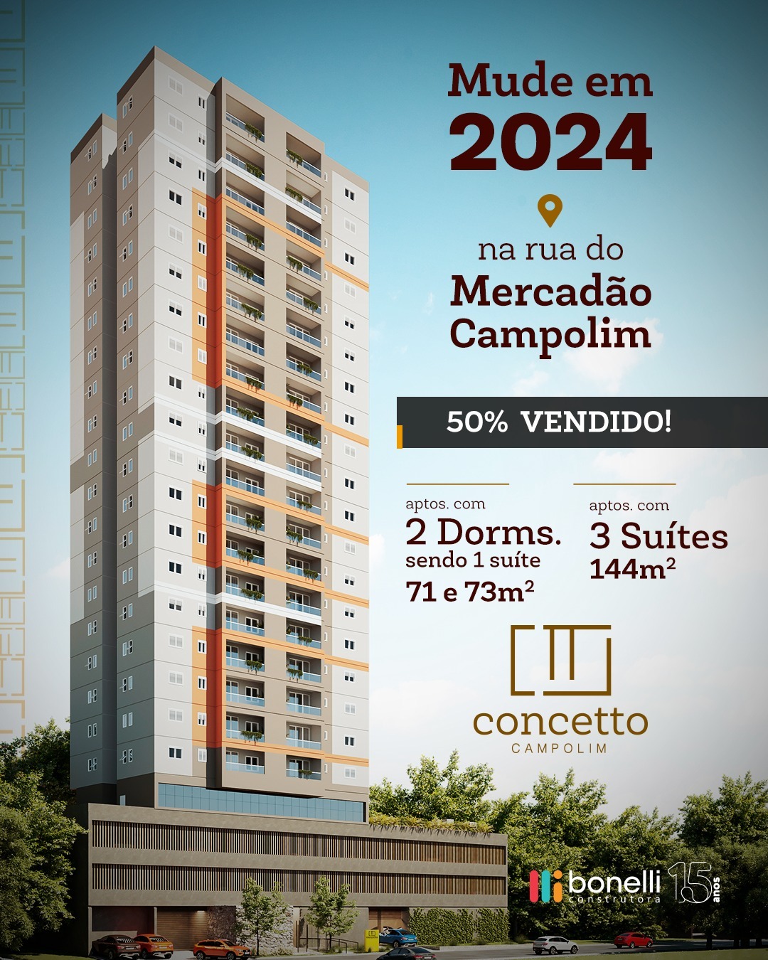 Imagem Apartamento com 2 Quartos à Venda, 73 m²em Parque Campolim - Sorocaba