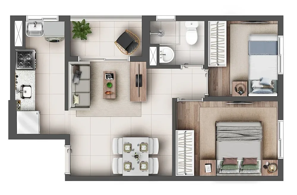 Imagem Apartamento com 2 Quartos à Venda, 42 m²em Santana - São Paulo
