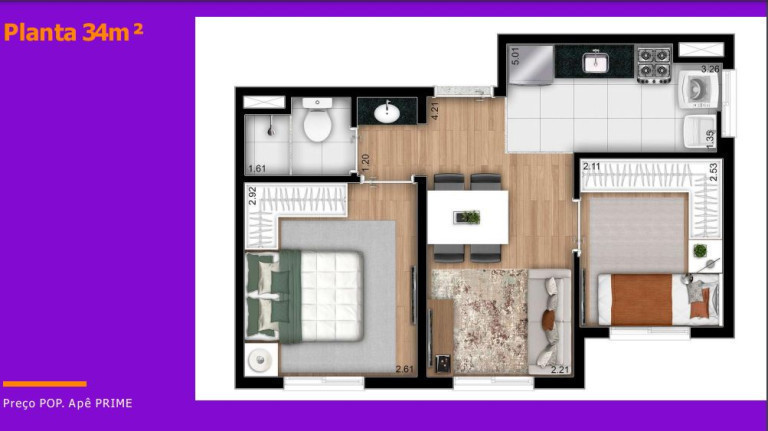 Imagem Apartamento com 2 Quartos à Venda,  em Casa Verde Alta - São Paulo