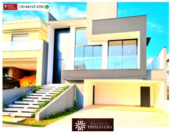 Imagem Casa de Condomínio com 3 Quartos à Venda, 197 m² em Jardim Portal da Primavera - Sorocaba