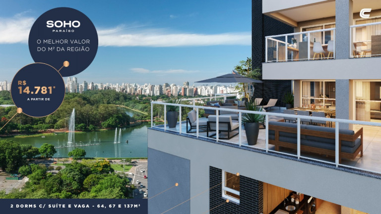 Imagem Apartamento com 2 Quartos à Venda, 137 m² em Paraíso - São Paulo