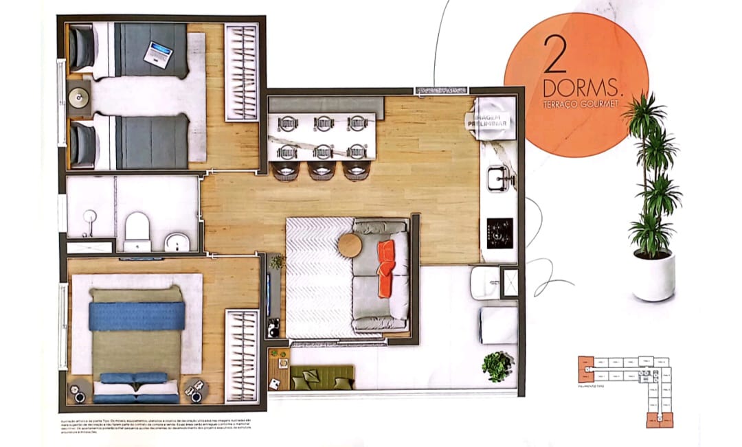 Imagem Apartamento com 2 Quartos à Venda, 34 m²em Jardim Mirante - São Paulo