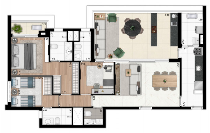 Imagem Apartamento com 2 Quartos à Venda, 81 m² em Vila Dom Pedro I - São Paulo