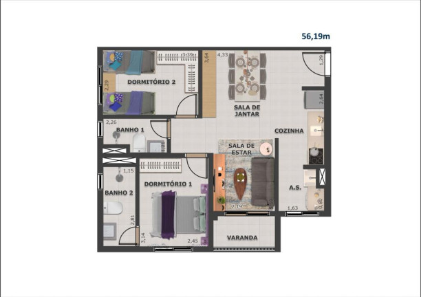 Imagem Apartamento com 2 Quartos à Venda, 62 m² em Vila Palmares - Santo André Imagem Apartamento com 2 Quartos à Venda, 62 m² em Vila Palmares - Santo André