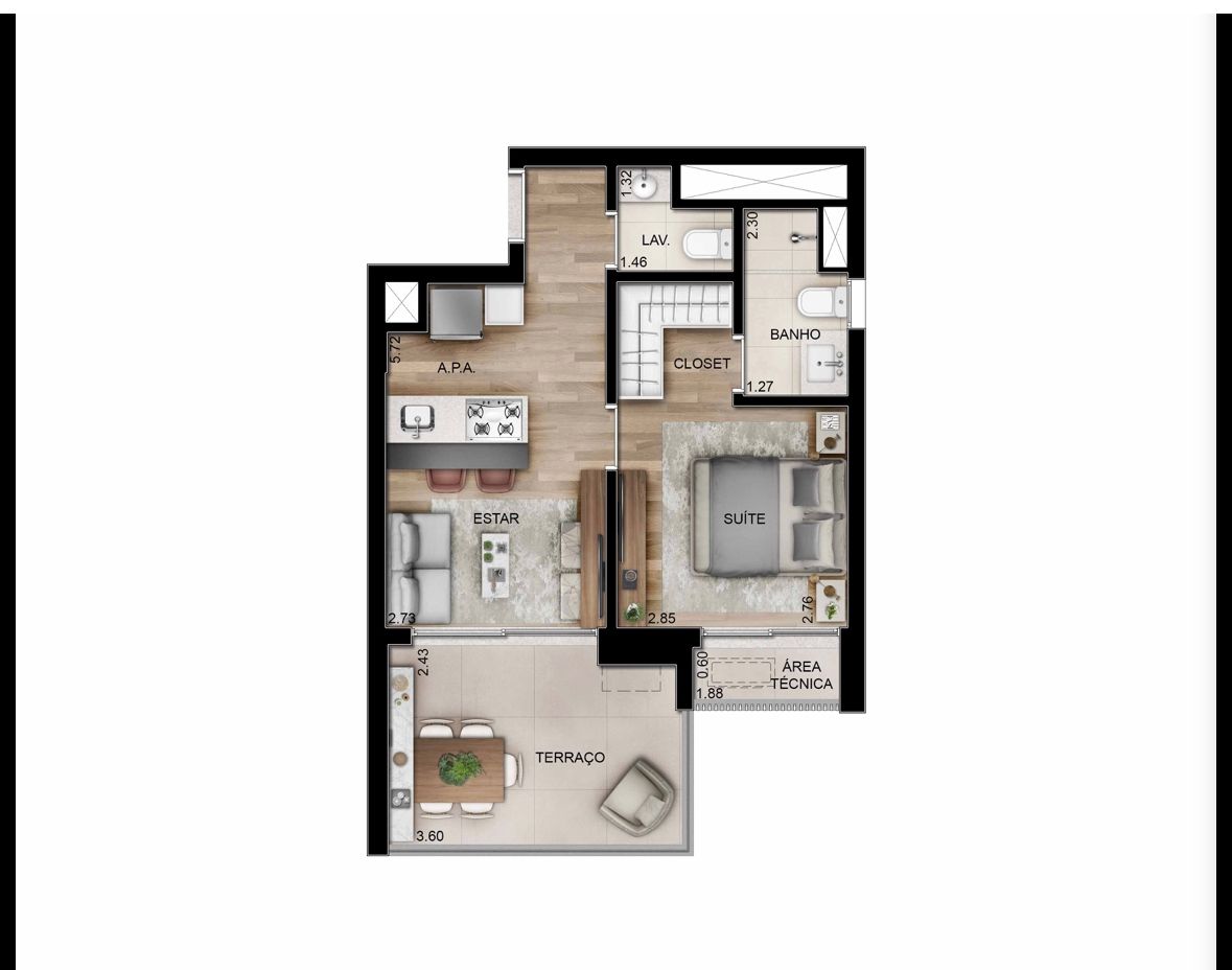 Imagem Apartamento com 1 Quarto à Venda, 45 m²em Itaim Bibi - São Paulo