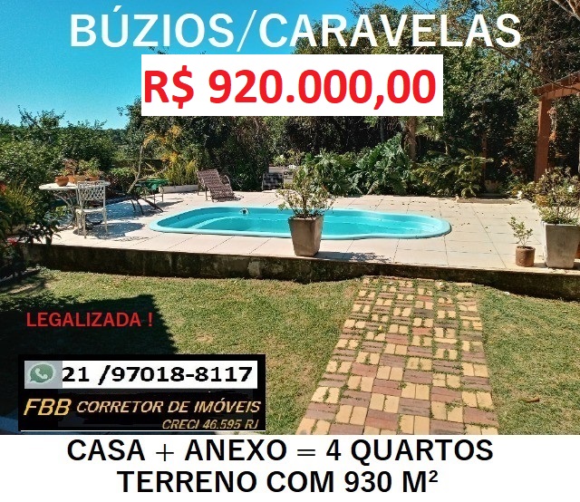 Imagem Casa de Condomínio com 4 Quartos à Venda, 148 m²em Caravelas - Armação dos Búzios