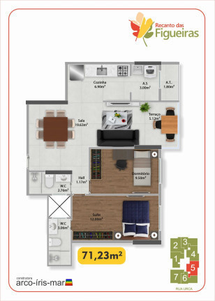 Imagem Apartamento com 2 Quartos à Venda,  em Guilhermina - Praia Grande