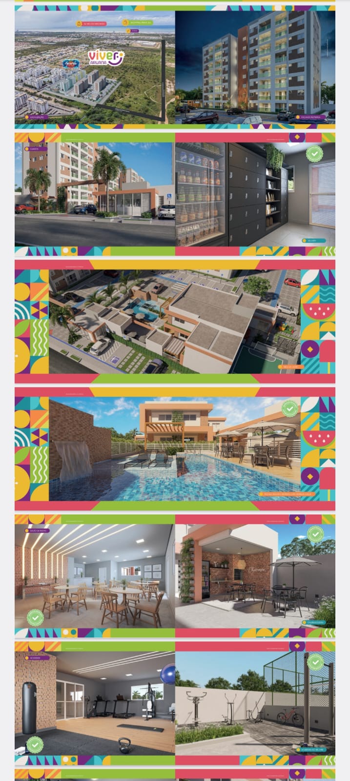 Apartamento com 2 Quartos à Venda, 52 m²em Aruana - Aracaju