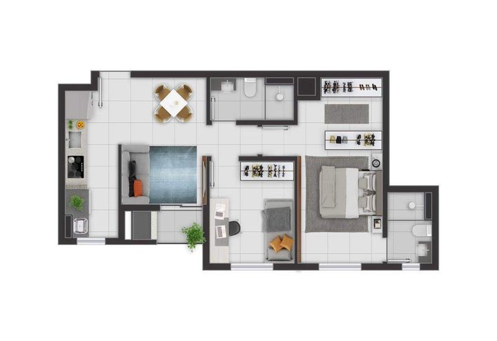 Imagem Apartamento com 2 Quartos à Venda, 52 m² em Fazendinha - Curitiba Imagem Apartamento com 2 Quartos à Venda, 52 m² em Fazendinha - Curitiba
