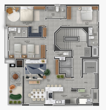 Imagem Apartamento com 3 Quartos à Venda, 140 m²em Itacolomi - Balneário Piçarras