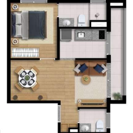 Imagem Apartamento com 1 Quarto à Venda, 36 m² em São Judas - São Paulo Imagem Apartamento com 1 Quarto à Venda, 36 m² em São Judas - São Paulo